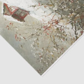 Vintage Wintermauer Seidenpapier (Ausschnitt)