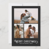 Vintage Winterorange 3 FotoCollage Weihnachten (Vorderseite)