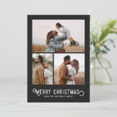 Vintage Winterorange 3 FotoCollage Weihnachten (Stehend Vorderseite)