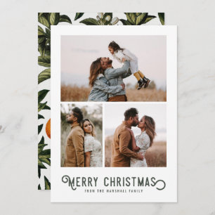 Vintage Winterorange 3 FotoCollage Weihnachten