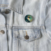 Vintage-Winterporträt eines alten Mannes Button (Beispiel)