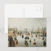 Vintage Winterpostkarte Postkarte (Vorne/Hinten)