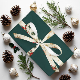 Vintage Winterschneeflocken Satinband