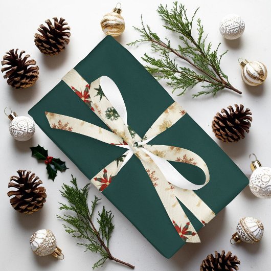 Vintage Winterschneeflocken Satinband