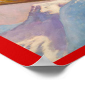 Vintage Wintersportarten, Lady Ski Jumper Poster (Ecke)