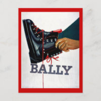 Vintage Wintersportarten, Skischuhe, Bally