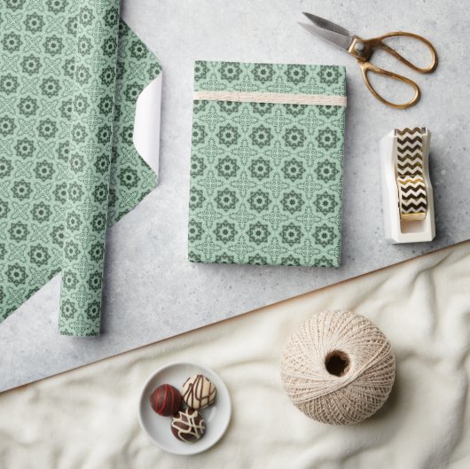 Vintage-Wintersterne-Geschenkpapier Geschenkpapier (Kunsthandwerk)