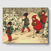 Vintage Winterszene Gästebuch (Rückseite)