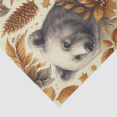 Vintage Wintertiere Seidenpapier (Ausschnitt)