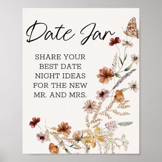 Vintage, winzige Blumenblüten Poster (Vorne)