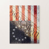 Vintage Wir, die People Betsy Ross Flag Puzzle (Vertikal)