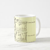 Vintage Wirbel der Anatomie-| Kaffeetasse (VorderseiteRechts)