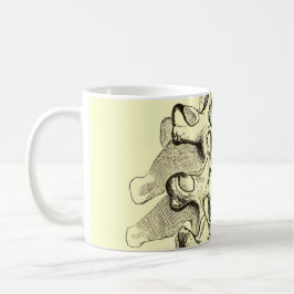 Vintage Wirbel der Anatomie-| Kaffeetasse