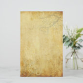 Vintage Wirbel Hochzeitskleid Briefpapier (Stehend Vorderseite)