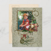 Vintage Wirbel und Holfokokarte Postkarte (Vorne/Hinten)