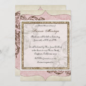 Vintage Wirbelsäulenbeschläge - Einladung zur Dusc (Vorne/Hinten)