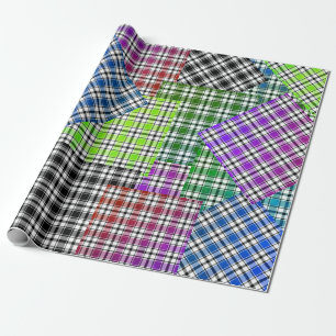 Vintage Wirkung Karierte Geschenkwrap HAMbyWG Geschenkpapier