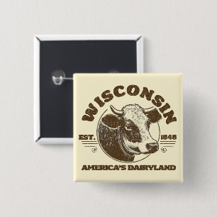 Vintage Wisconsin Button