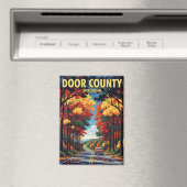 Vintage Wisconsin Door Landkreis Travel Magnet (In Situ (Geschirrspüler))