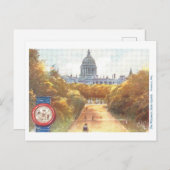 Vintage Wisconsin-Hauptstadt mit Siegel Postkarte (Vorne/Hinten)