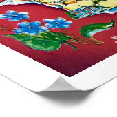 Vintage Wisconsin-Karte Poster (Ecke)