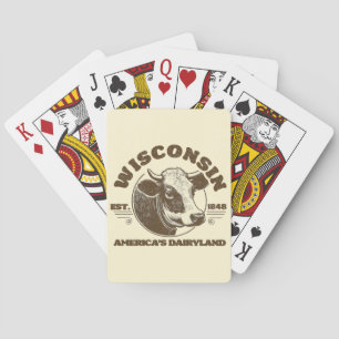 Vintage Wisconsin Spielkarten