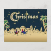 Vintage Wismen/Wüste Feiertagspostkarte (Vorderseite)