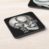 Vintage Wissenschaft menschliche Anatomie, antiker Getränkeuntersetzer (Linke Seite)