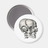 Vintage Wissenschaft menschliche Anatomie, antiker Magnet (Vorderseite/Rückseite)