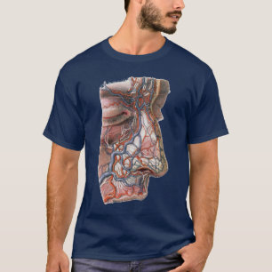 Vintage-Wissenschaft menschliche Anatomie, Gesicht T-Shirt