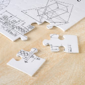 Vintage wissenschaftliche Illustrationen Schwarz-w Puzzle (Seite)