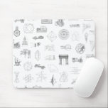 Vintage Wissenschaftsdarstellungen Schwarz-weißes  Mousepad<br><div class="desc">Vintages Schwarz-Weiß-Diagramm und Blueprint-Muster. Zu den Bildthemen zählen Naturwissenschaften,  Mathematik,  Gebäude und Denkmäler,  Astronomie und Fertigung. Es gibt ein antikes Autokonzept,  ein altes Lippendiagramm und vieles mehr.

Ein tolles Geburtstag,  Weihnachten oder ein anderes Urlaubsgeschenk,  besonders für diejenigen,  die die Natur- und Ingenieurgeschichte Liebe haben!</div>