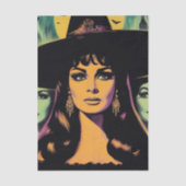 Vintage Witch Seidenpapier (Vorderseite)
