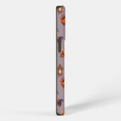 Vintage Witchy Halloween Pumpkins & Ravens Pattern iPhone Hülle (Rechte Seite)