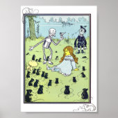 Vintage Wizard of Oz Illustration Poster (Vorne)