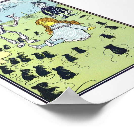 Vintage Wizard of Oz Illustration Poster (Ecke)