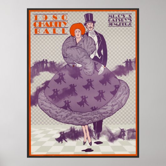 Vintage Wohltätigkeit-Werbeplakat Poster (Vorne)