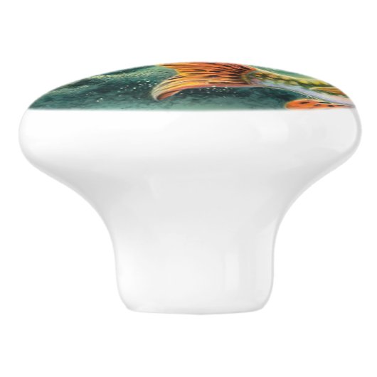 Vintage Wohngestaltung Keramikknauf (Seitenansicht)