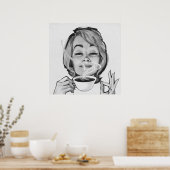 Vintage Wohngestaltung Poster (Küche)