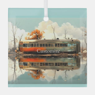 Vintage-Wohnwagen-Anhänger RV Thunder_Cove Ornament Aus Glas