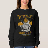 Vintage Wolf in Yosemite Wilderness Sweatshirt (Vorderseite)