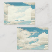 Vintage Wolke Mitteilungskarte (Vorne/Hinten)