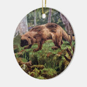 Vintage Wolverine-Illustration Keramik Ornament (Links)