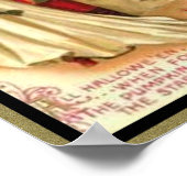 Vintage Woman with Cape Poster (Ecke)