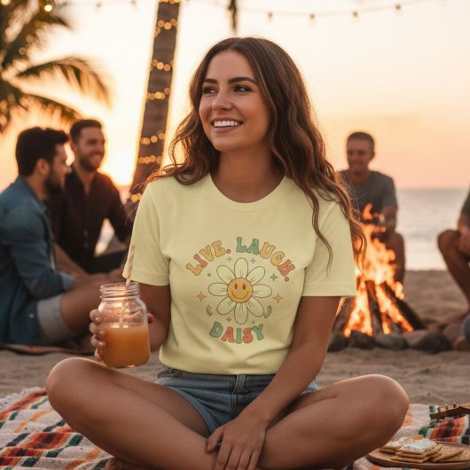 Vintage Womens Tshirts Daisy Floral