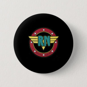 Vintage Wonder Krankenschwester Rn Superheld bedrä Button