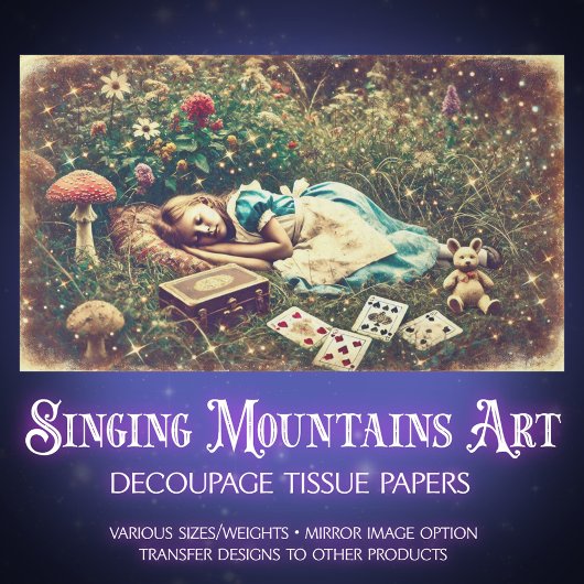 Vintage Wonderland Dreams Decoupage Seidenpapier