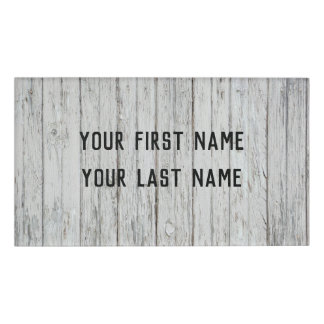 Vintage Wood Background Namenschild