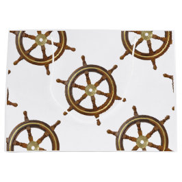 Vintage Wooden Helm Große Geschenktüte