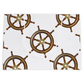 Vintage Wooden Helm Große Geschenktüte